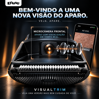 Aparador de Pelos Inteligente com Câmera HD e Visualização em Tempo Real pelo Celular