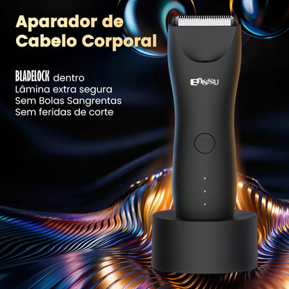 Aparador 2 em 1 ENSSU Ultra Preto - BraiLock™ Base LED IPX7