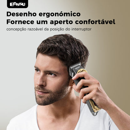 Aparador Profissional ENSSU Pro Preto - T-Blade LED Display Type-C Recarregável