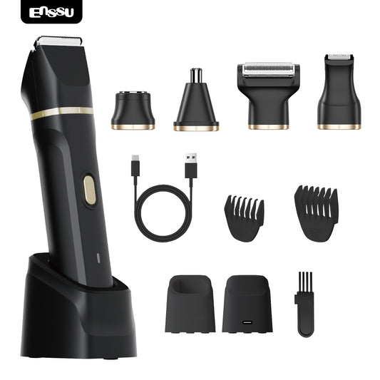 Kit 5 em 1 Feminino ENSSU Max Preto - 6900rpm Type-C IPX7