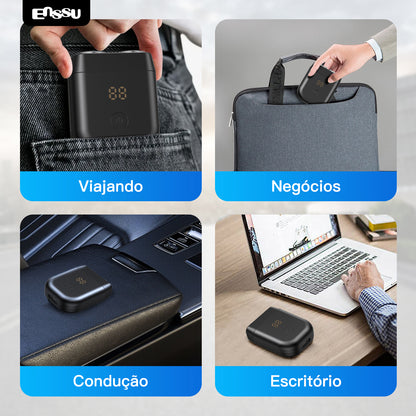 Barbeador Elétrico ENSSU para Homens  Aparador de Barba Sem Fio à Prova d'Água Recarregável via USB
