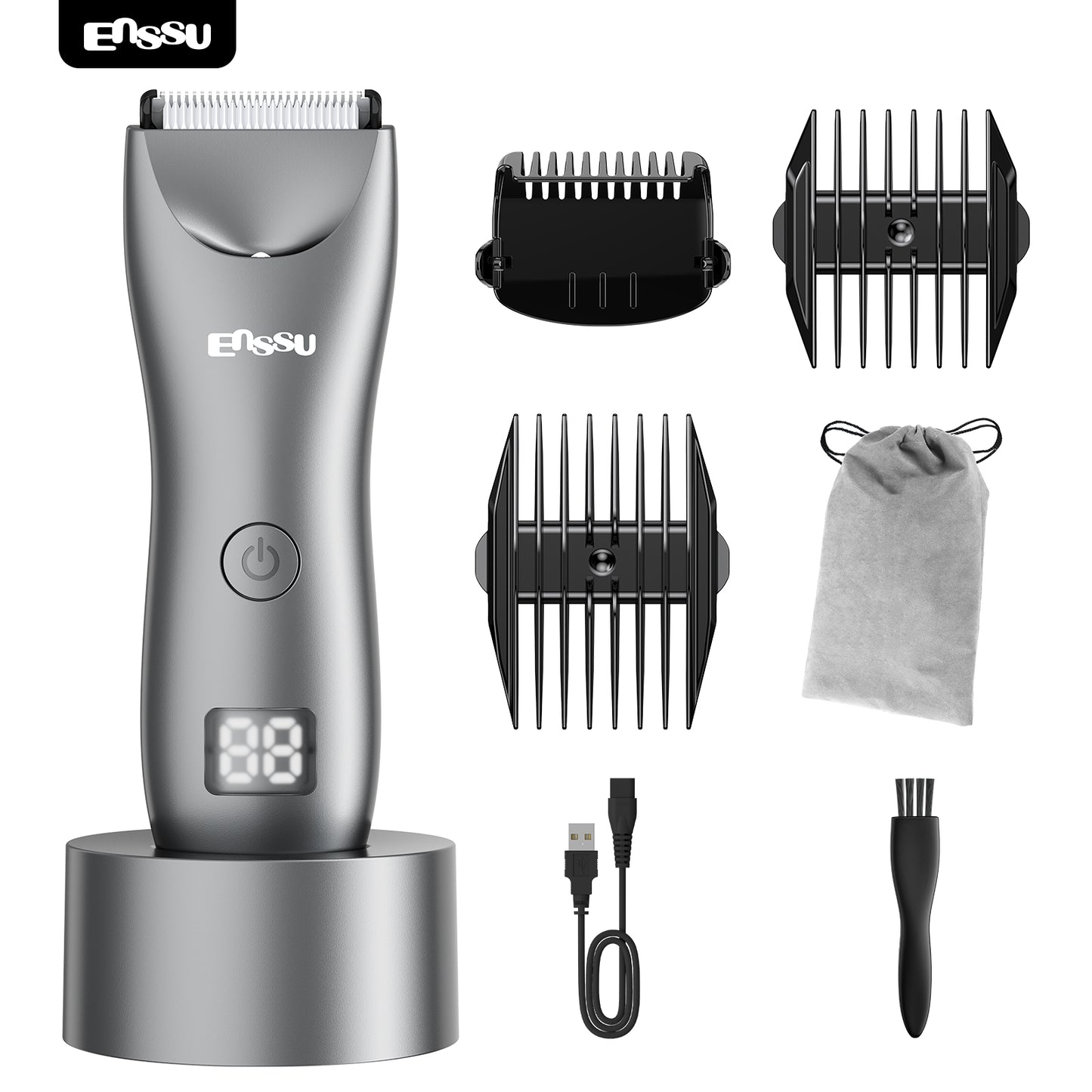Aparador Corporal ENSSU Pro Cinza - Display Numérico 60min IPX7