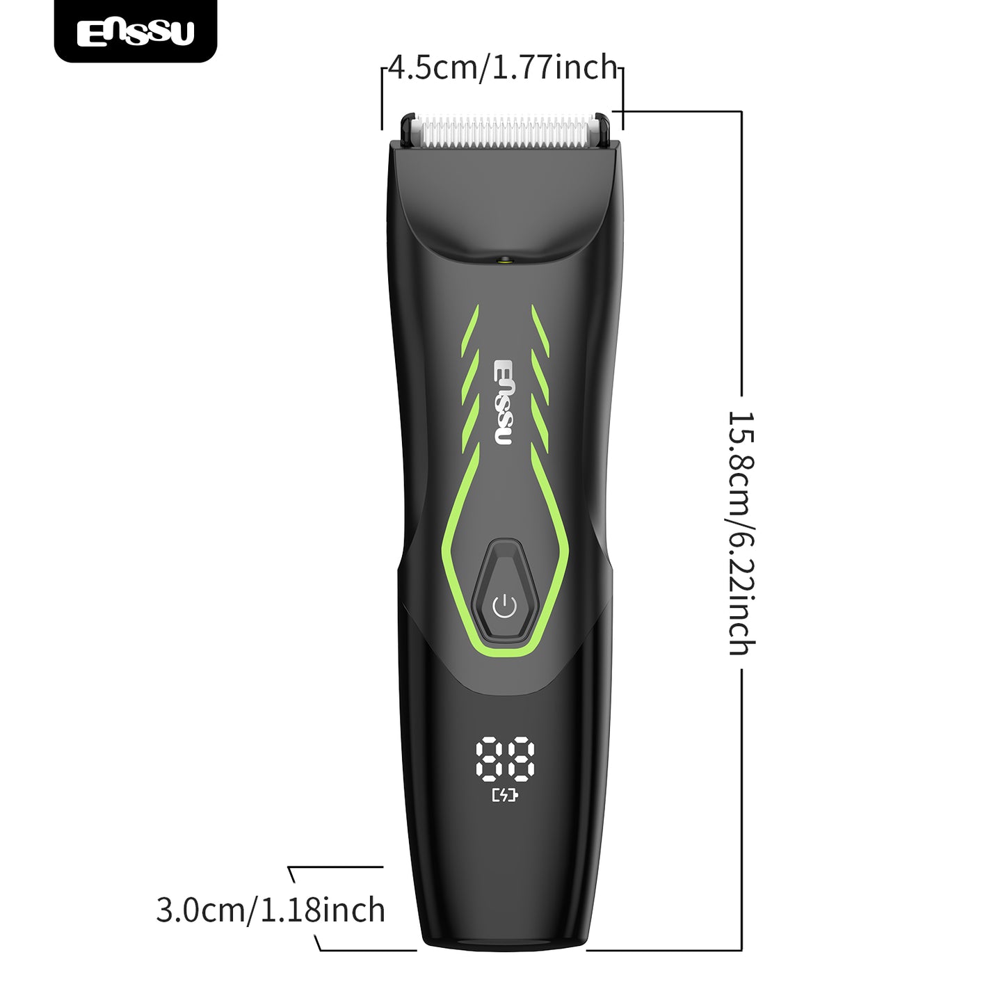 Aparador Pro ENSSU Verde - Display Digital Lanterna Pentes IPX7