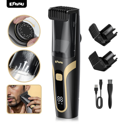 Aparador Barba Sucção ENSSU Max Preto - 1-20mm Display IPX7