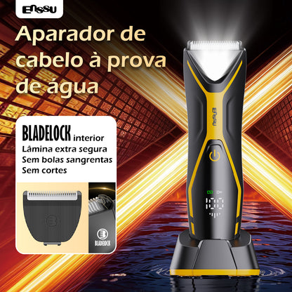 Aparador Corporal 2 em 1 ENSSU Pro Amarelo - BraiLock™ IPX7 Display Digital