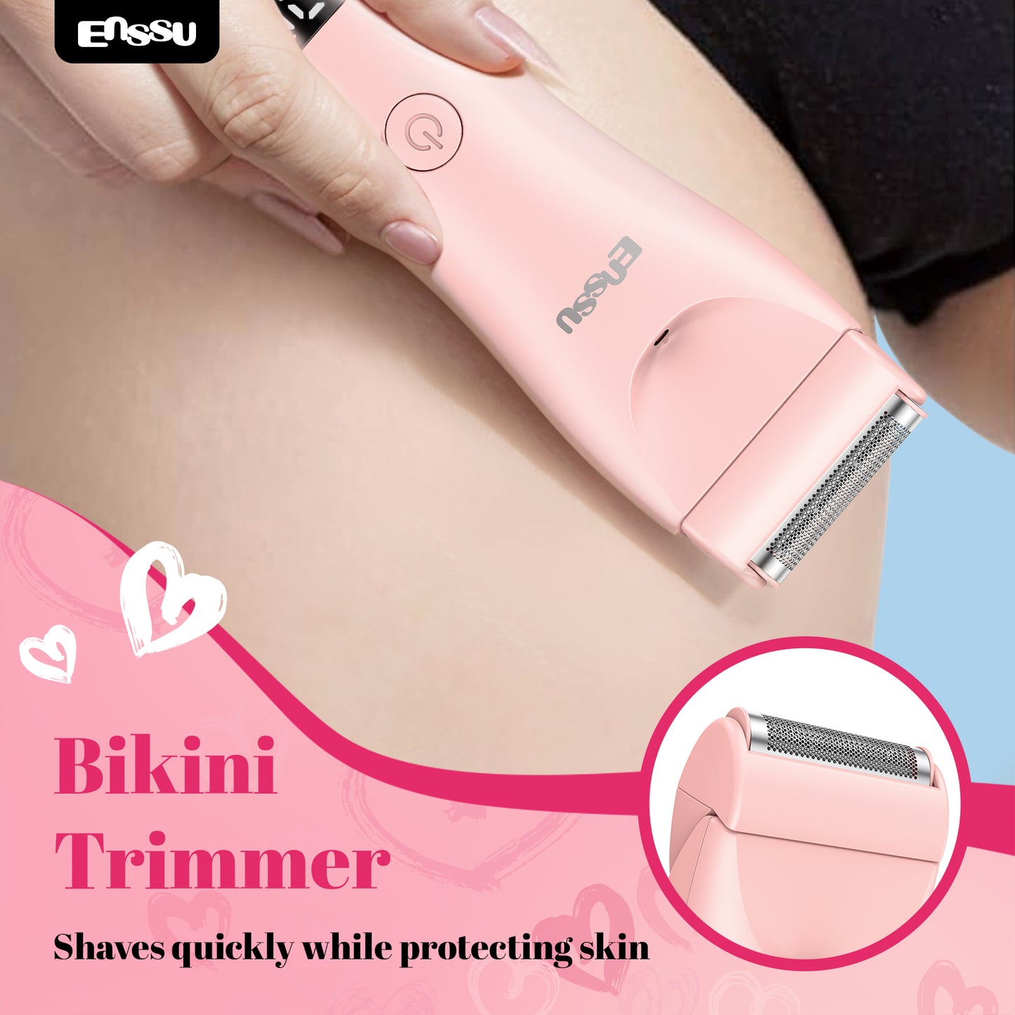 Aparador Feminino ENSSU Pro Rosa - Display Digital IPX7 Cerâmica