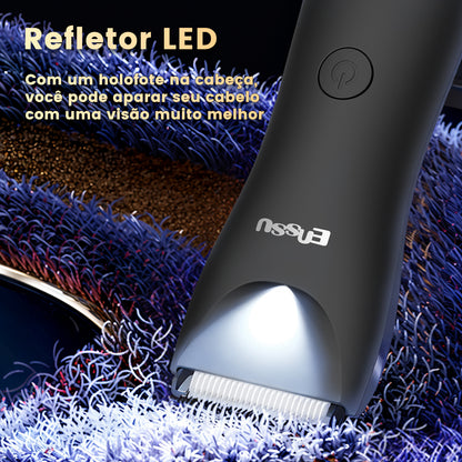 Aparador 2 em 1 ENSSU Ultra Preto - BraiLock™ Base LED IPX7