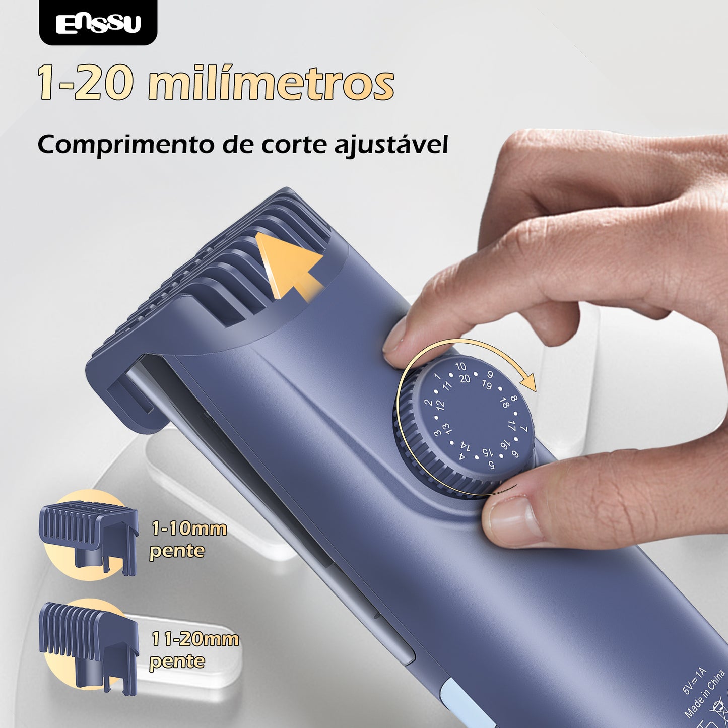 Aparador Sucção ENSSU Max Azul - Display Digital 20mm IPX7 Cerâmica