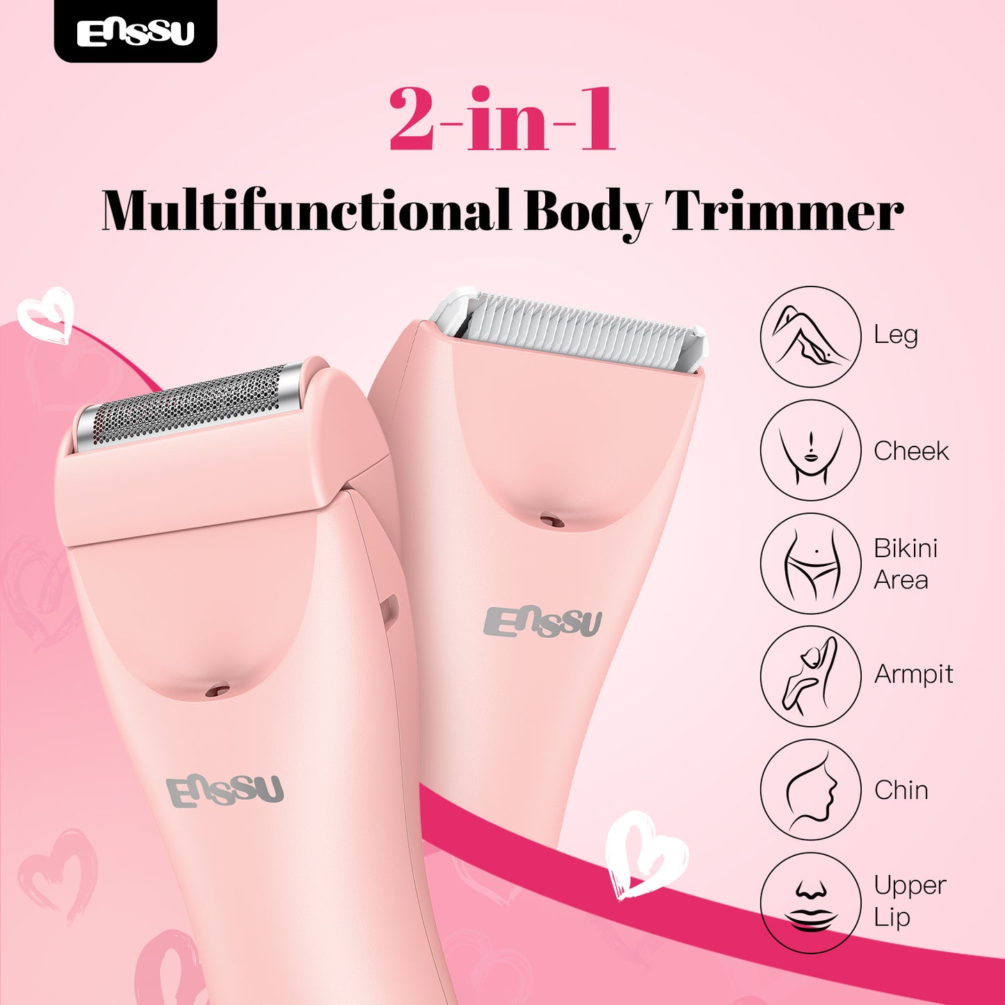 Aparador Feminino ENSSU Pro Rosa - Display Digital IPX7 Cerâmica