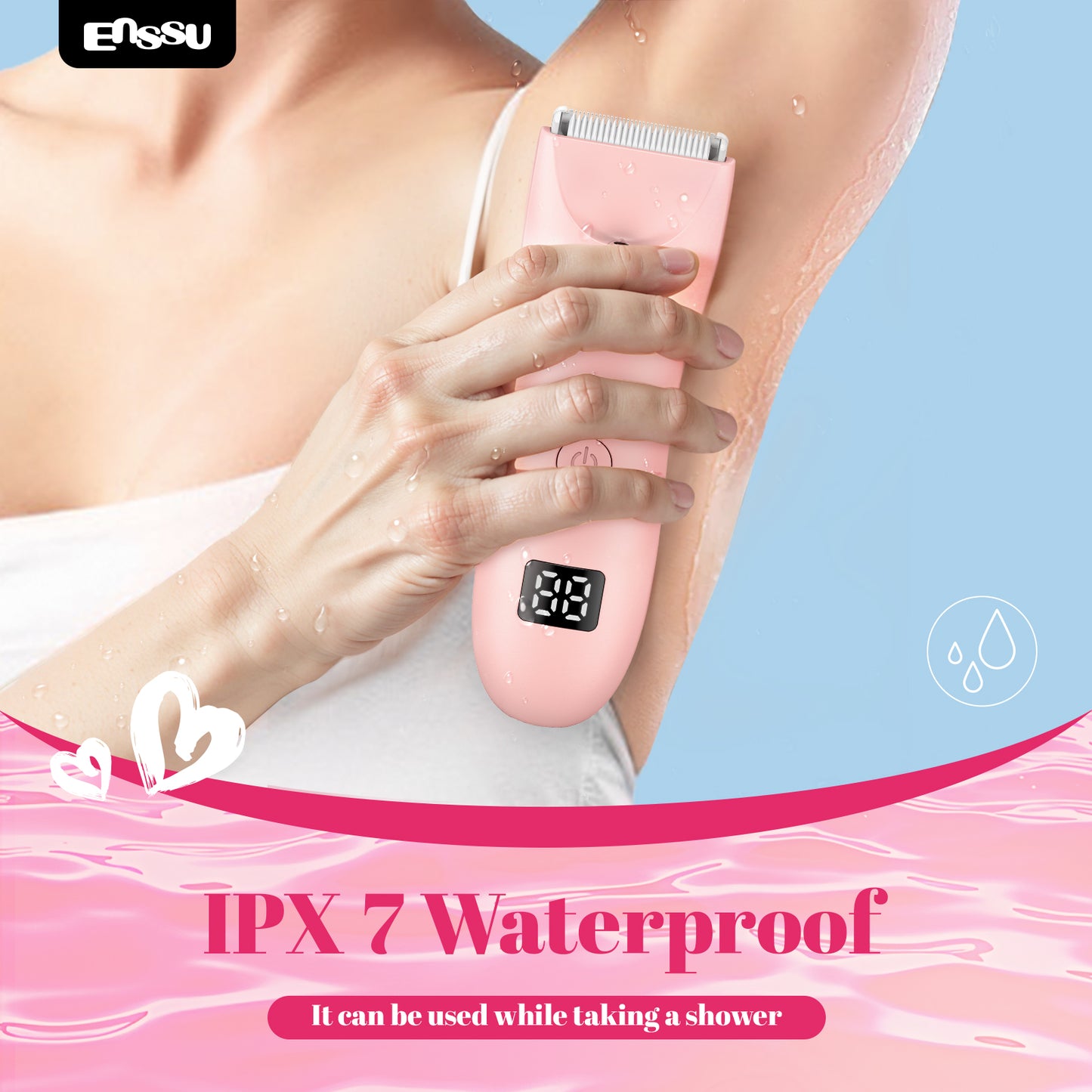 Aparador Feminino ENSSU Pro Rosa - Display Digital IPX7 Cerâmica