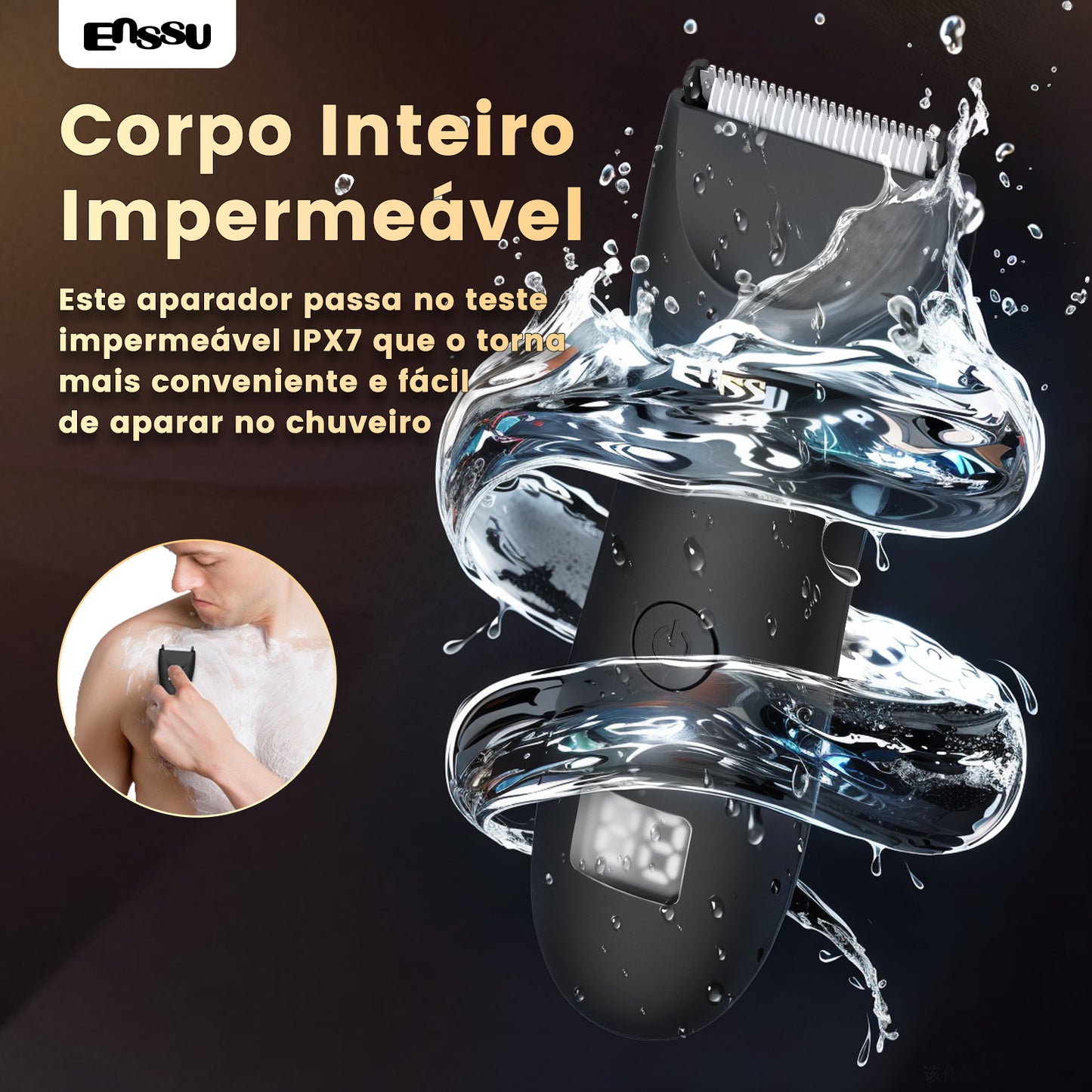Aparador Corporal ENSSU Pro Preto