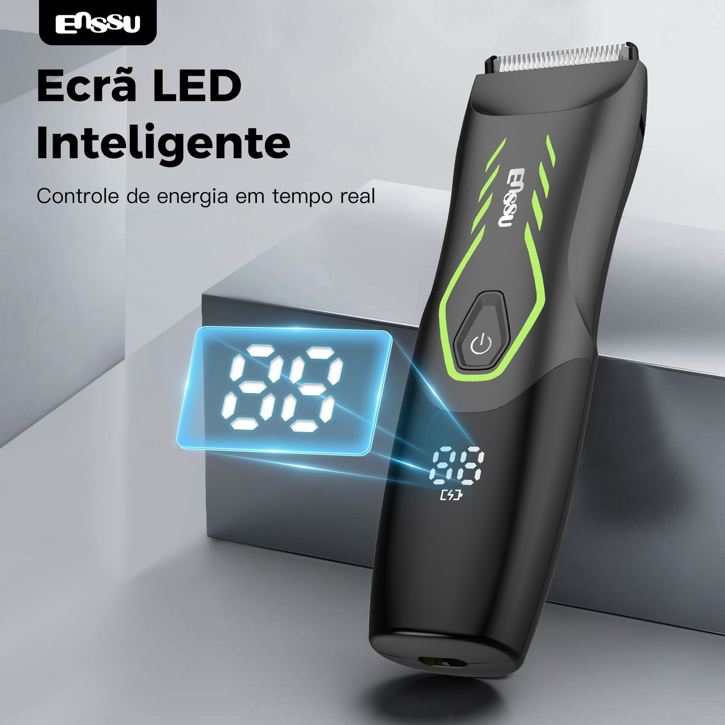 Aparador Pro ENSSU Verde - Display Digital Lanterna Pentes IPX7