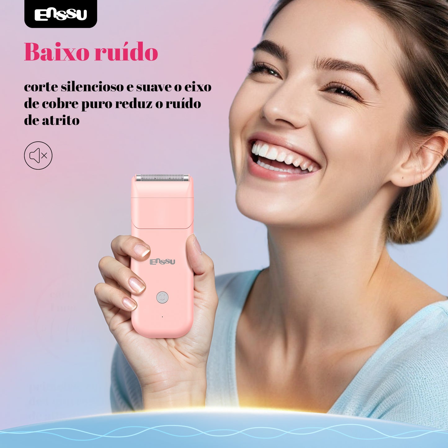 Aparador Feminino ENSSU Ultra Rosa - Cerâmica IPX7 LED Display