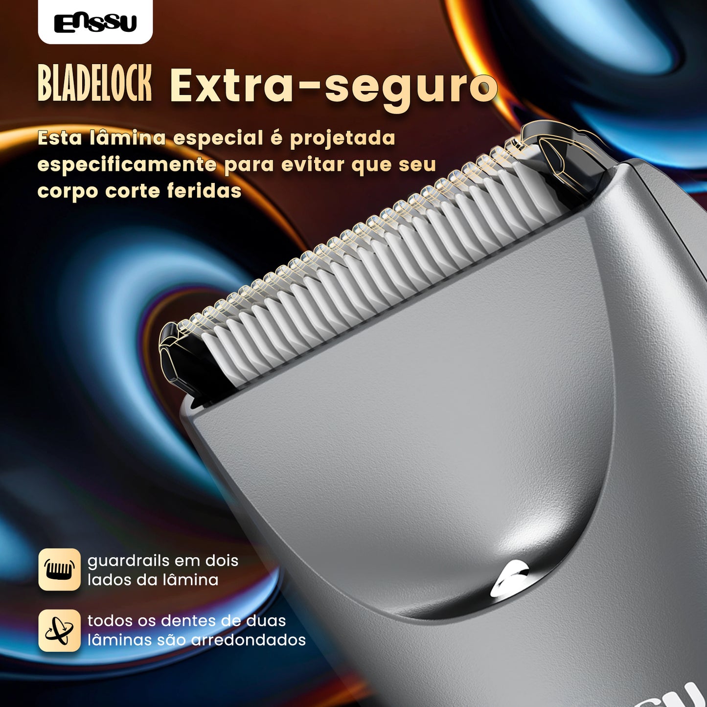 Aparador Corporal ENSSU Pro Cinza - Display Numérico 60min IPX7