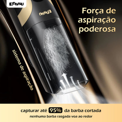 Aparador Barba Sucção ENSSU Max Preto - 1-20mm Display IPX7