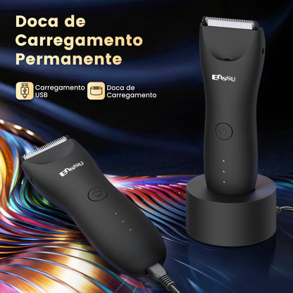Aparador 2 em 1 ENSSU Ultra Preto - BraiLock™ Base LED IPX7