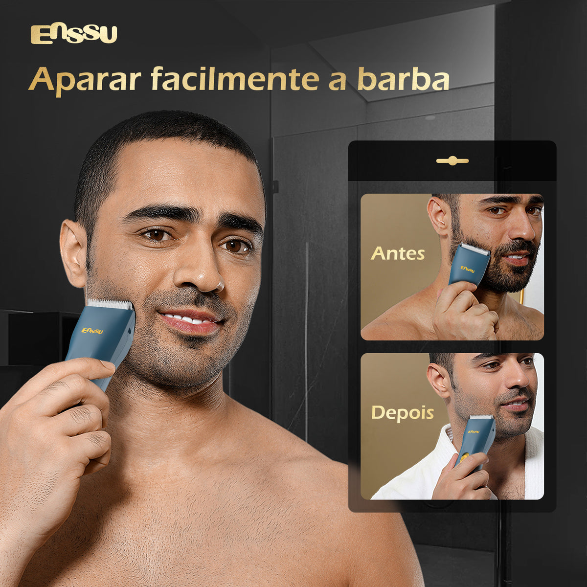 Cortador de cabelo elétrico para adultos