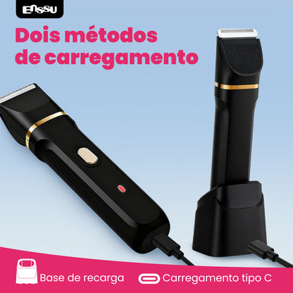 Kit 5 em 1 Feminino ENSSU Max Preto - 6900rpm Type-C IPX7