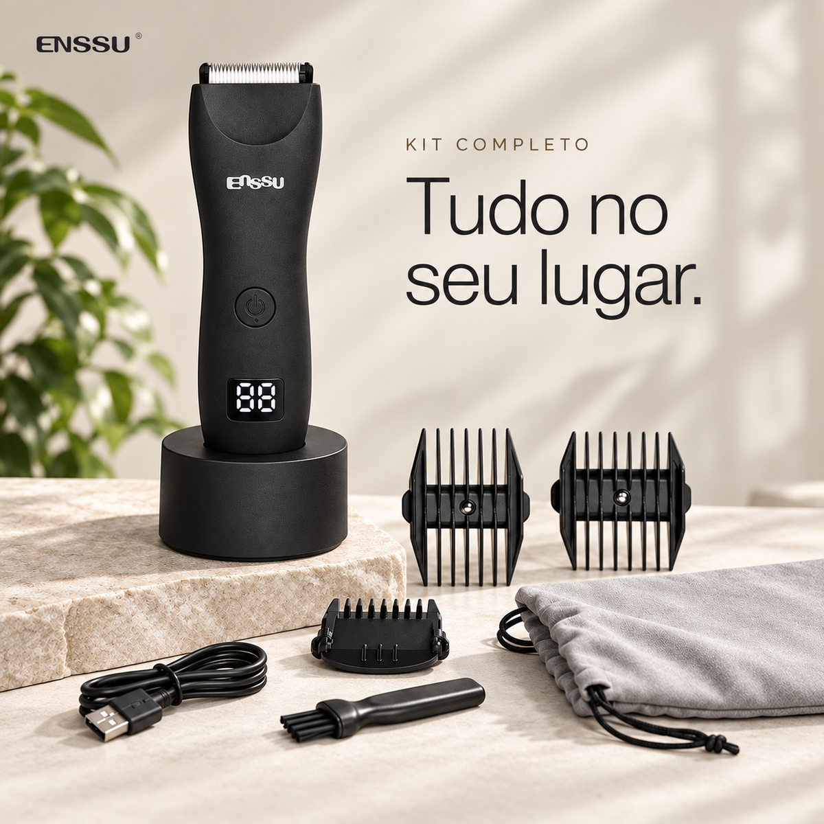 Aparador Corporal ENSSU Pro Preto